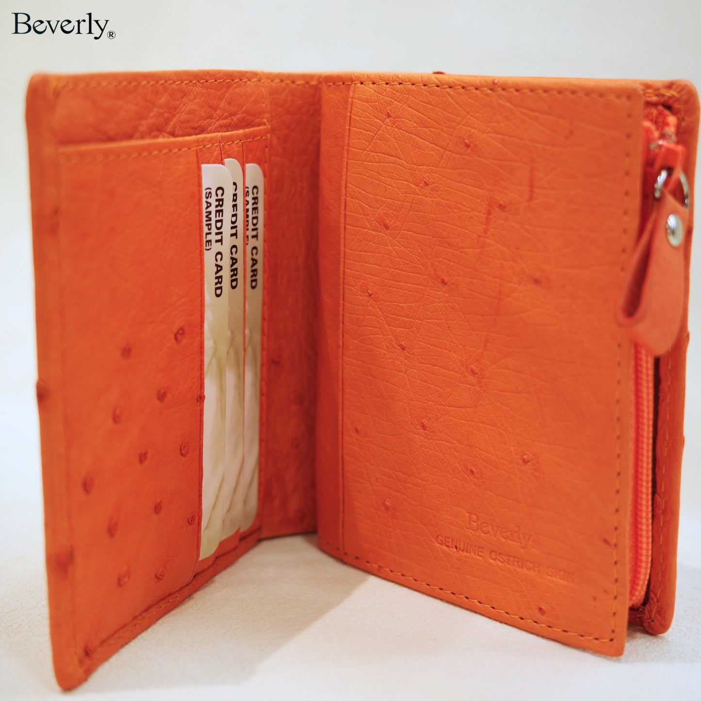 Bifold Wallet in Ostrich Leather
