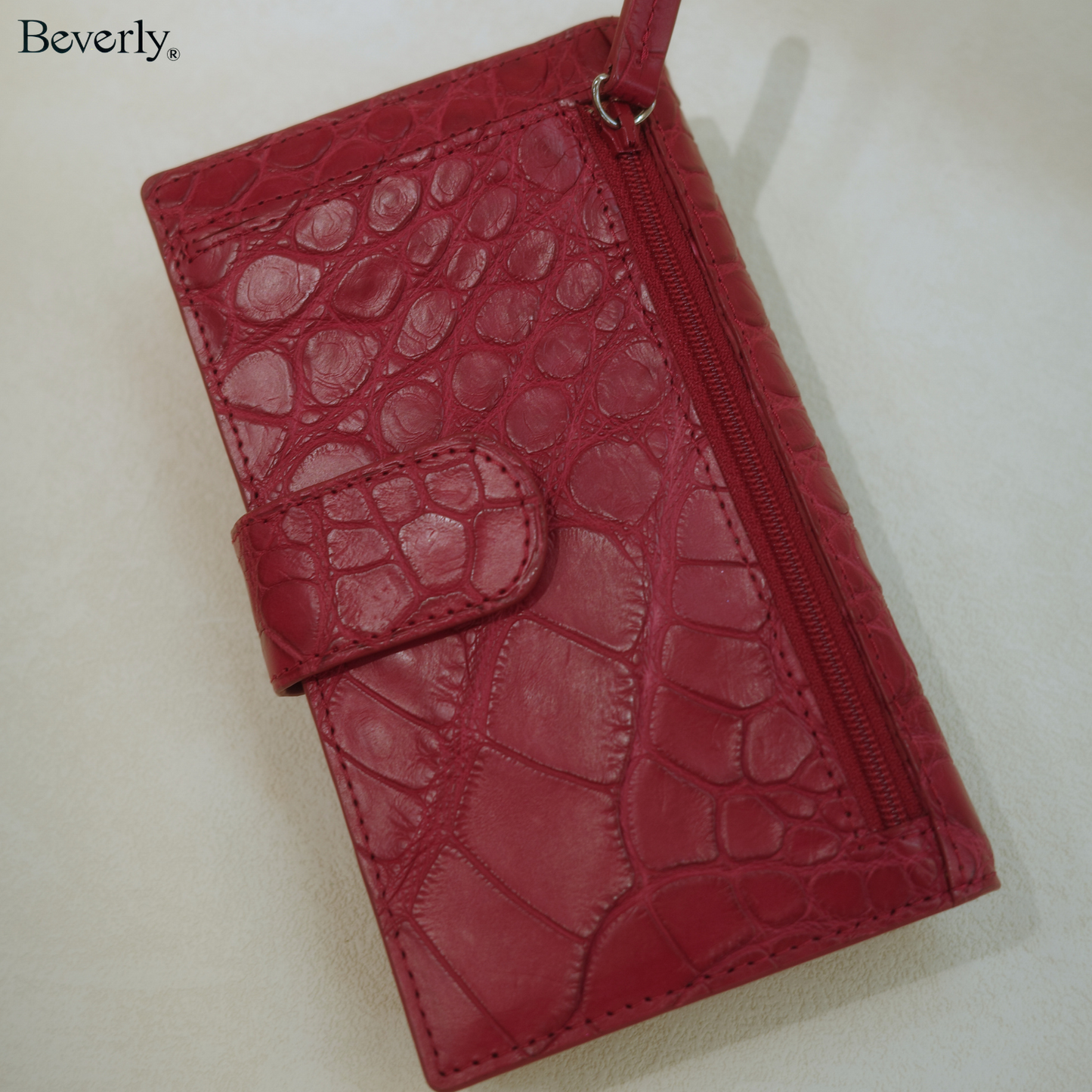Phone Holder Wallet in Crocodile Leather