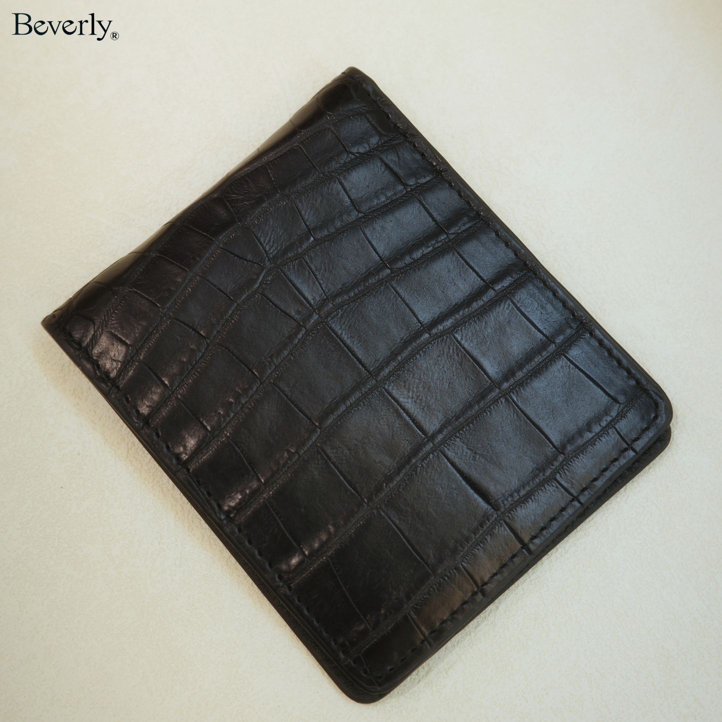 Bifold Wallet in Crocodile Leather