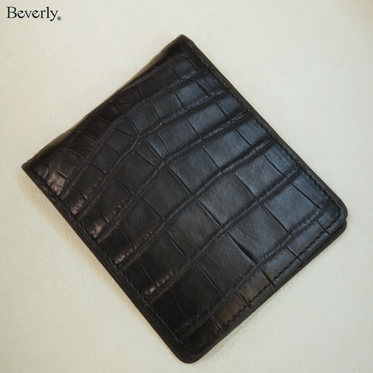 Bifold Wallet in Crocodile Leather