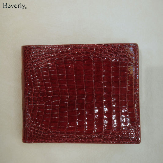 Bifold Wallet in Crocodile Leather