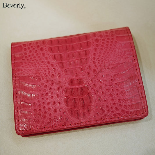 Card Holder in Crocodile Leather