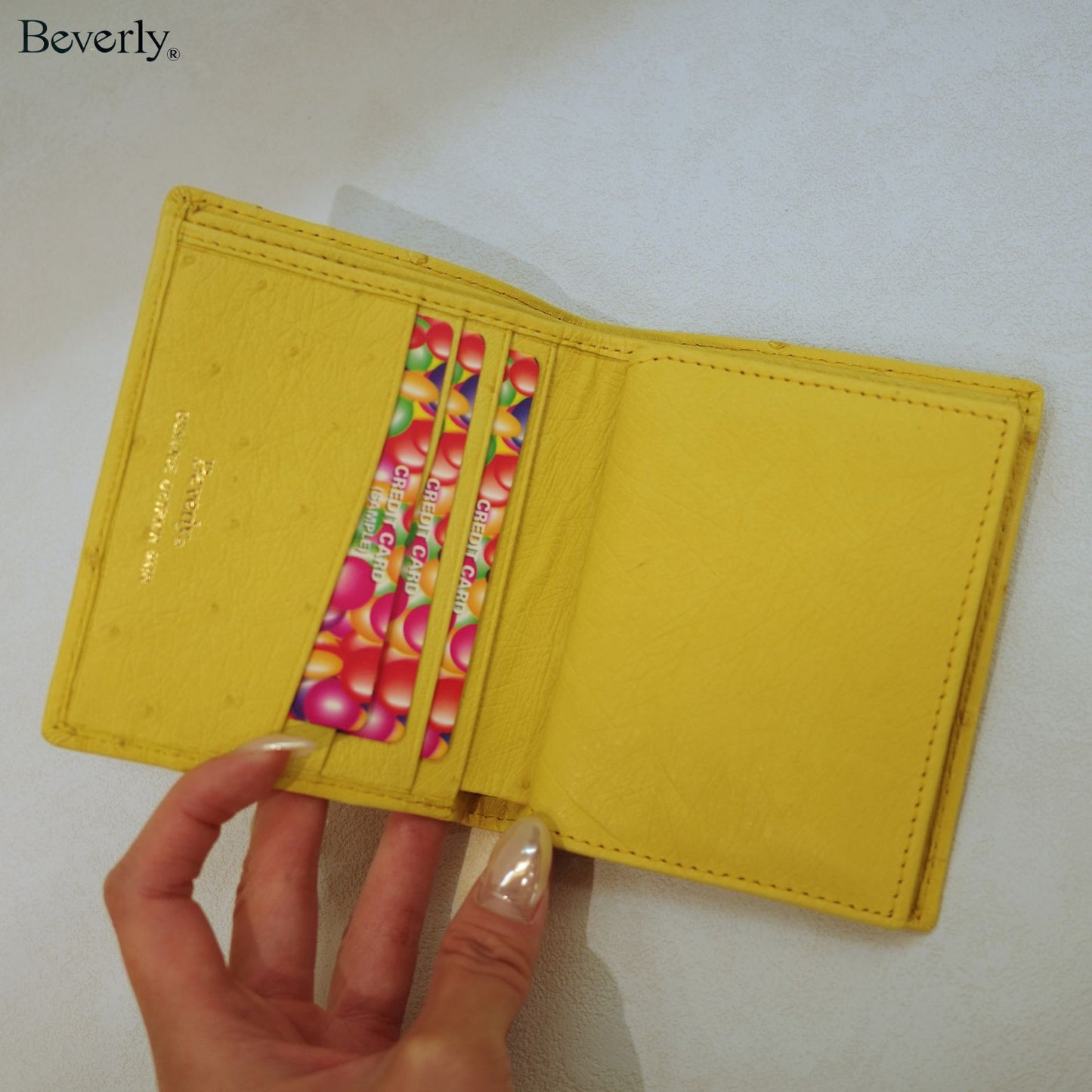 Bifold Wallet in Ostrich Leather