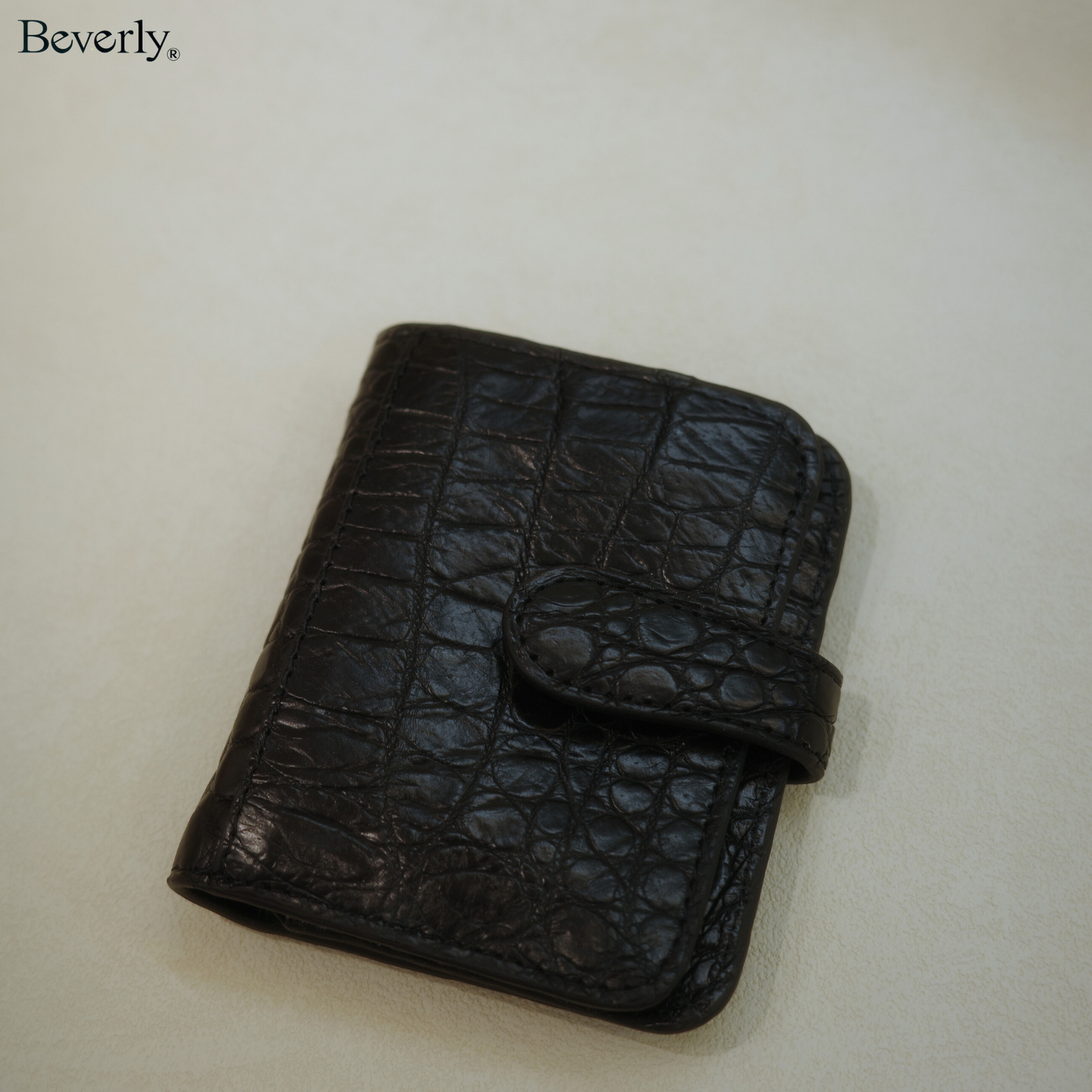 Trifold wallet in Crocodile Leather