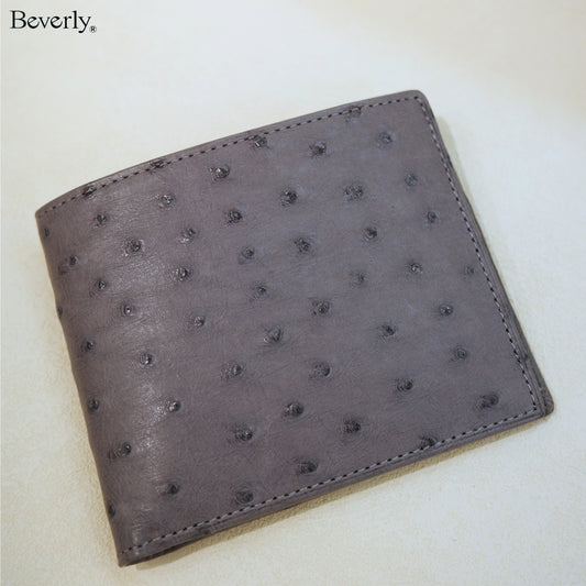Bifold Wallet in Ostrich Leather