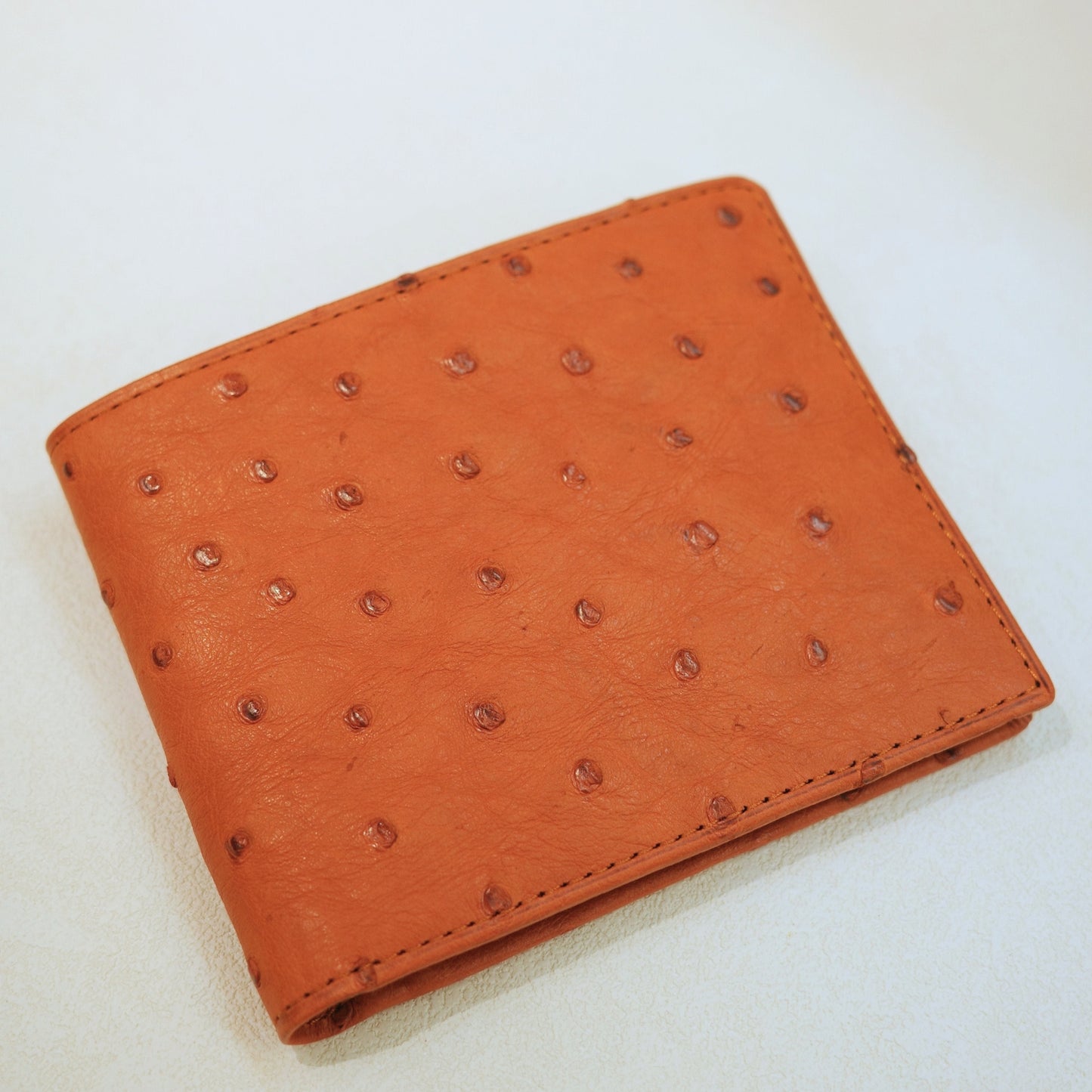 Bifold Wallet in Ostrich Leather