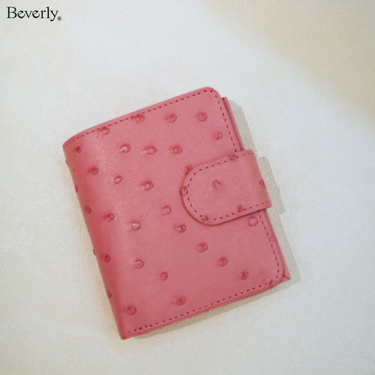 Bifold Wallet in Ostrich Leather