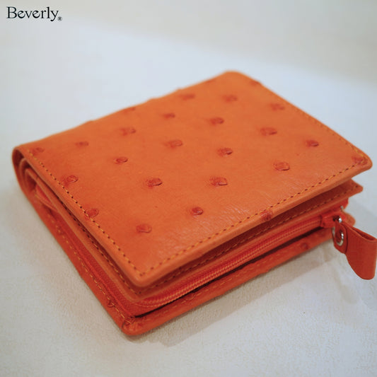 Bifold Wallet in Ostrich Leather