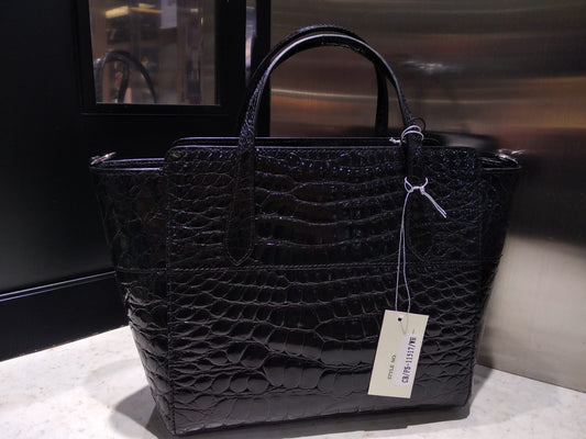 CB-FS11517H-WH Women's Handbag in Crocodile Leather